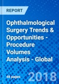 Ophthalmological Surgery Trends & Opportunities - Procedure Volumes Analysis - Global- Product Image