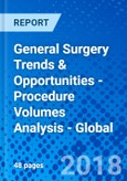 General Surgery Trends & Opportunities - Procedure Volumes Analysis - Global- Product Image