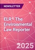 ELR - The Environmental Law Reporter- Product Image