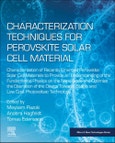 Characterization Techniques for Perovskite Solar Cell Materials. Micro and Nano Technologies- Product Image