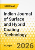 Indian Journal of Surface and Hybrid Coating Technology- Product Image