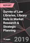 Survey of Law Libraries, Library Role in Market Research & Strategic Planning- Product Image
