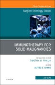 Immunotherapy for Solid Malignancies, An Issue of Surgical Oncology Clinics of North America. The Clinics: Surgery Volume 28-3- Product Image
