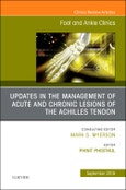 Updates in the Management of Acute and Chronic Lesions of the Achilles Tendon, An issue of Foot and Ankle Clinics of North America. The Clinics: Orthopedics Volume 24-3- Product Image