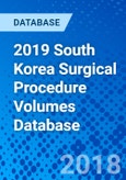 2019 South Korea Surgical Procedure Volumes Database- Product Image
