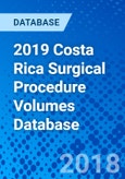 2019 Costa Rica Surgical Procedure Volumes Database- Product Image