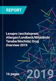 Lexapro (escitalopram; Allergan/Lundbeck/Mitsubishi Tanabe/Mochida) Drug Overview 2019- Product Image