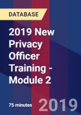 2019 New Privacy Officer Training - Module 2 - Webinar (Recorded)- Product Image