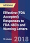 Effective (FDA Accepted) Responses to FDA-483's and Warning Letters - Webinar (Recorded) - Product Thumbnail Image