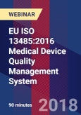 EU ISO 13485:2016 Medical Device Quality Management System - Webinar- Product Image