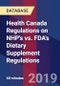 Health Canada Regulations on NHP's vs. FDA's Dietary Supplement Regulations - Product Thumbnail Image
