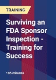 Surviving an FDA Sponsor Inspection - Training for Success - Webinar (Recorded)- Product Image