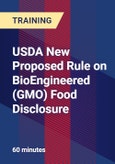 USDA New Proposed Rule On BioEngineered (GMO) Food Disclosure - Webinar (Recorded)- Product Image