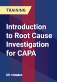 Introduction to Root Cause Investigation for CAPA - Webinar (Recorded)- Product Image