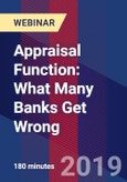 Appraisal Function: What Many Banks Get Wrong - Webinar (Recorded)- Product Image