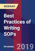 Best Practices of Writing SOPs - Webinar (Recorded)- Product Image