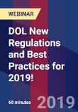 DOL New Regulations and Best Practices for 2019! - Webinar (Recorded)- Product Image
