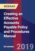 Creating an Effective Accounts Payable Policy and Procedures Manual - Webinar (Recorded)- Product Image