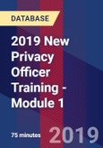 2019 New Privacy Officer Training - Module 1 - Webinar (Recorded)- Product Image