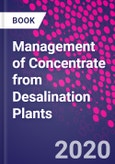 Management of Concentrate from Desalination Plants- Product Image