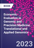 Economic Evaluation in Genomic and Precision Medicine. Translational and Applied Genomics- Product Image