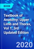 Textbook of Anatomy: Upper Limb and Thorax, Vol 1, 3rd Updated Edition- Product Image