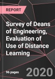 Survey of Deans of Engineering, Evaluation of Use of Distance Learning- Product Image