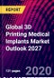 Global 3D Printing Medical Implants Market Outlook 2027 - Product Thumbnail Image