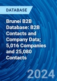 Brunei B2B Database: B2B Contacts and Company Data; 5,016 Companies and 25,080 Contacts- Product Image
